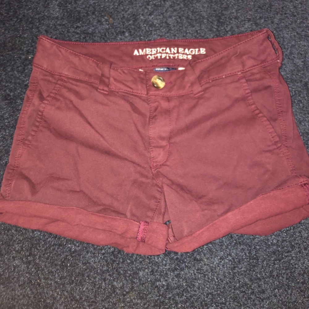 Burgundy Dress Shorts